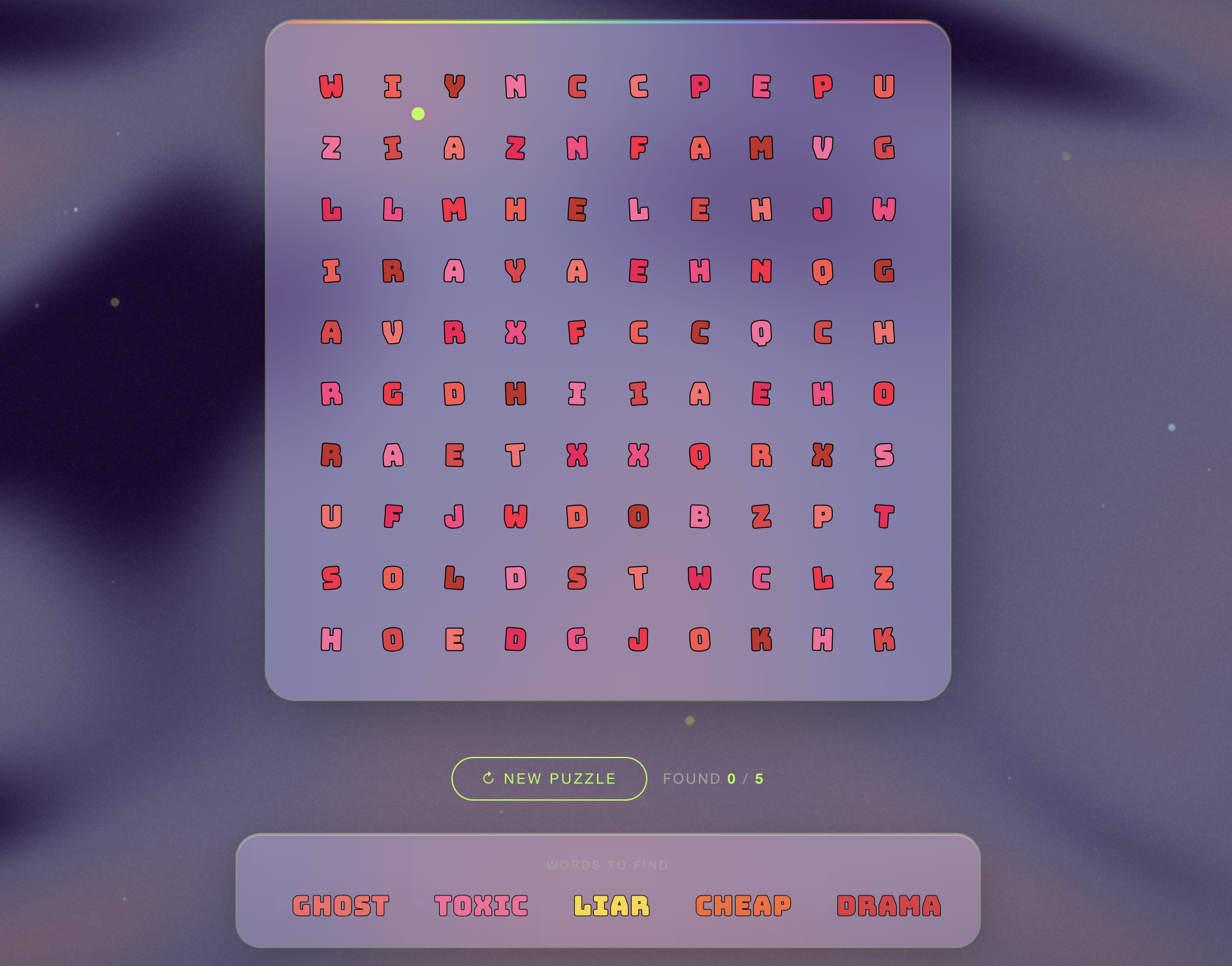 Word Search Generator